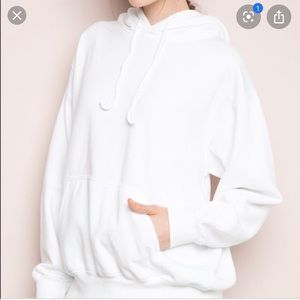 Brandy Melville White Hoodie